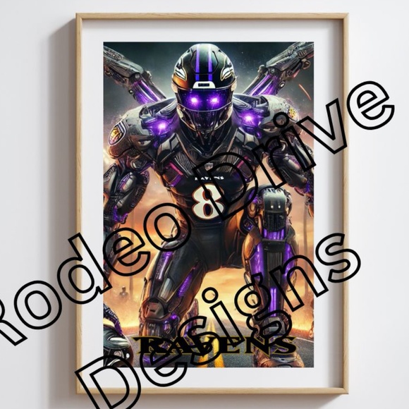 Lamar Jackson Baltimore Ravens 11x17 Poster - Picture 1 of 2